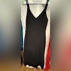 TRINA TURK DOUBLE STRAP BLACK JUMPSUIT